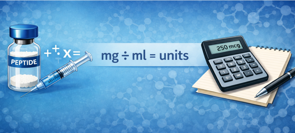 Peptide Reconstitution Dosing Calculation Guide (Step-by-Step for Accurate Results)