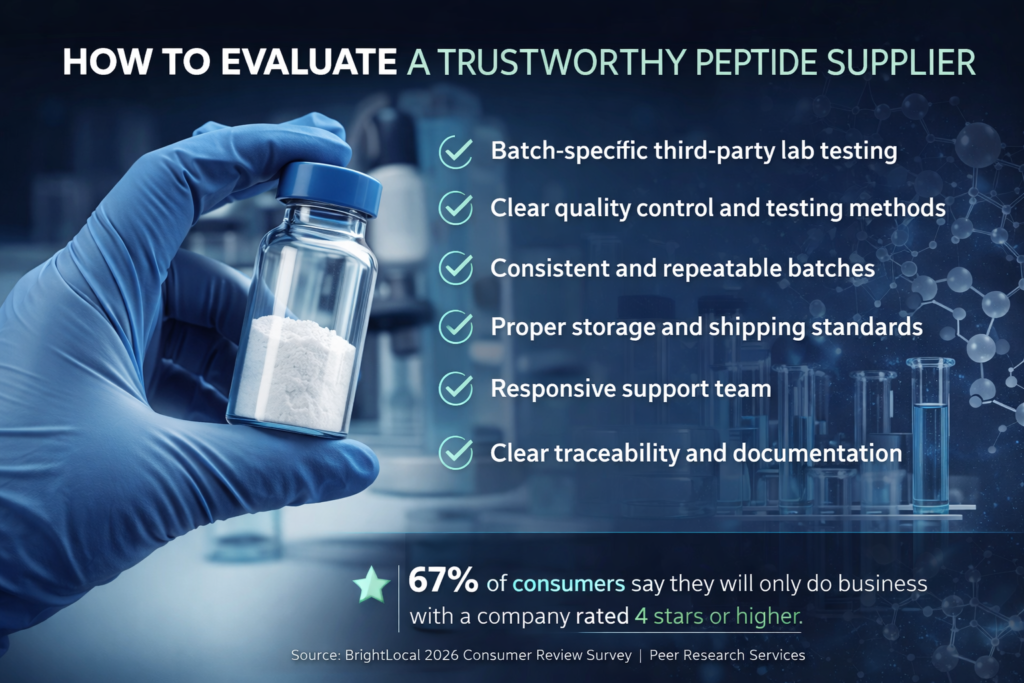 How to Choose a Trustworthy Peptide Supplier